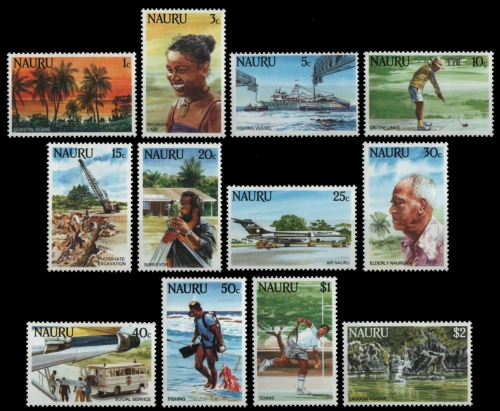 Nauru 1984 - Mi-Nr. 287-298 ** - MNH - Bilder aus Nauru
