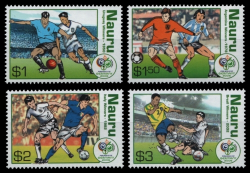 Nauru 2006 - Mi-Nr. 634-637 ** - MNH - Fußball / Soccer