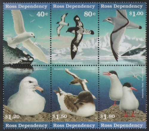 Ross-Gebiet 1997 - Mi-Nr. 44-49 ** - MNH - Vögel / Birds