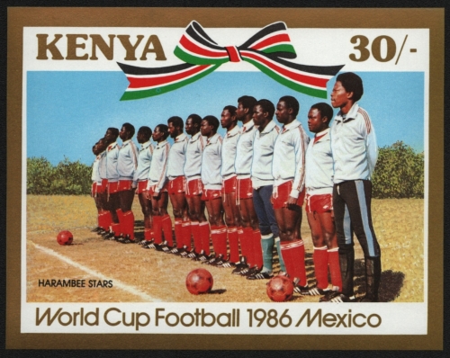 Kenia 1986 - Mi-Nr. Block 28 ** - MNH - Fußball / Soccer