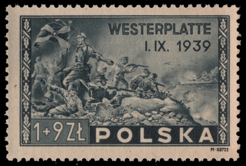 Polen 1945 - Mi-Nr. 407 ** - MNH - Westerplatte