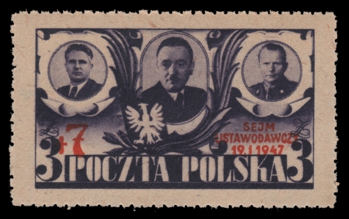 Polen 1947 - Mi-Nr. 451 ** - MNH - Parlament
