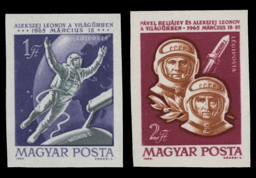 Ungarn 1965 - Mi-Nr. 2120-2121 B ** - MNH - Raumfahrt / Space