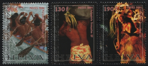 Franz. Polynesien 2006 - Mi-Nr. 972-974 ** - MNH - Heiva-Fest