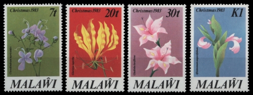 Malawi 1983 - Mi-Nr. 405-408 ** - MNH - Blumen / Flowers
