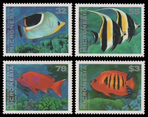 Mikronesien 1995 - Mi-Nr. 418-421 ** - MNH - Fische / Fish