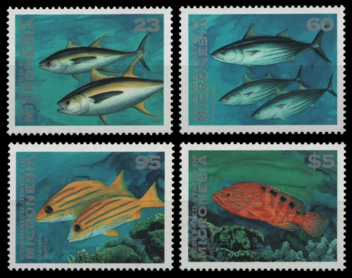 Mikronesien 1995 - Mi-Nr. 427-430 ** - MNH - Fische / Fish