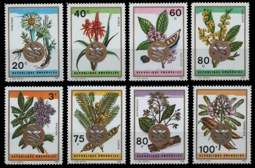 Ruanda 1969 - Mi-Nr. 342-349 A ** - MNH - Pflanzen / Plants