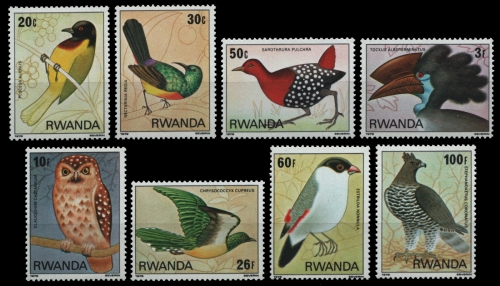 Ruanda 1980 - Mi-Nr. 1019-1026 ** - MNH - Vögel / Birds