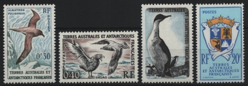 TAAF 1959 - Mi-Nr. 14-17 ** - MNH - Vögel / Birds