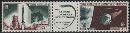 TAAF 1966 - Mi-Nr. 33-34 ** - MNH - Raumfahrt / Space