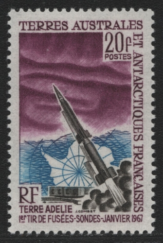 TAAF 1967 - Mi-Nr. 38 ** - MNH - Raumfahrt / Space