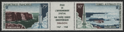 TAAF 1968 - Mi-Nr. 42-43 ** - MNH - Raumfahrt / Space