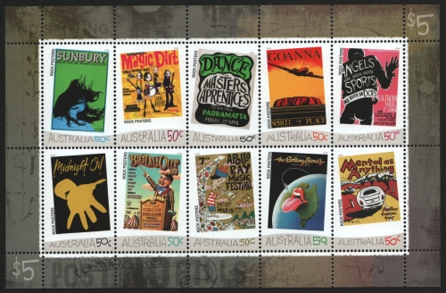 Australien 2006 - Mi-Nr. 2699-2708 ** - MNH - Rockkonzert Poster