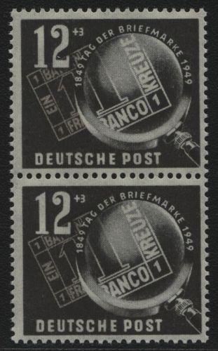 DDR 1949 - Mi-Nr. 245 ** - MNH - Paar - senkrecht