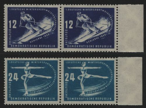 DDR 1950 - Mi-Nr. 246-247 ** - MNH - Paar - waagerecht