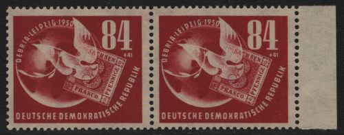 DDR 1950 - Mi-Nr. 260 ** - MNH - Paar - waagerecht