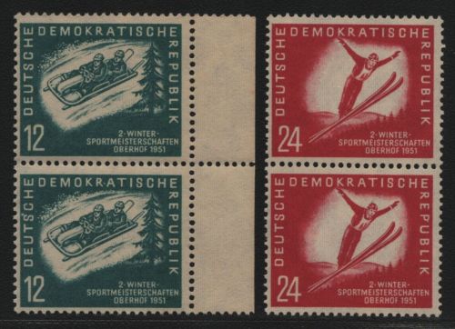DDR 1951 - Mi-Nr. 280-281 ** - MNH - Paar - senkrecht