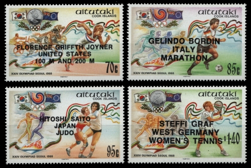 Aitutaki 1988 - Mi-Nr. 638-641 ** - MNH - Olympia Seoul