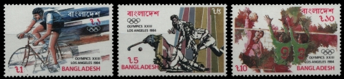 Bangladesch 1984 - Mi-Nr. 220-222 ** - MNH - Olympia Los Angeles