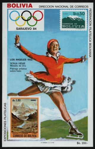 Bolivien 1983 - Mi-Nr. Block 134 ** - MNH - Olympia Sarajevo