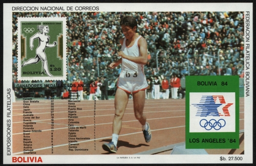 Bolivien 1985 - Mi-Nr. Block 143 ** - MNH - Olympia Los Angeles