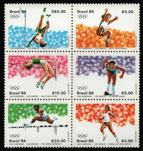 Brasilien 1984 - Mi-Nr. 2024-2029 ** - MNH - Olympia Los Angeles