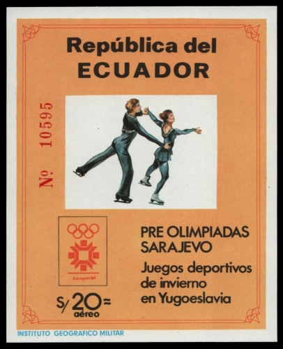 Ecuador 1984 - Mi-Nr. Block 110 ** - MNH - Olympia Sarajevo