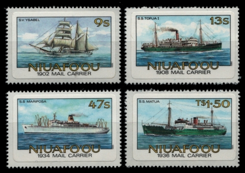 Niuafo'ou-Insel 1985 - Mi-Nr. 57-60 B ** - MNH - Schiffe / Ships
