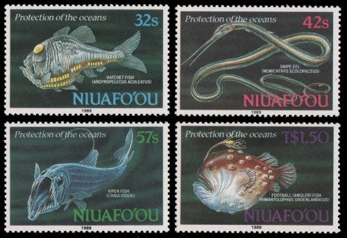 Niuafo'ou-Insel 1989 - Mi-Nr. 135-138 ** - MNH - Fische / Fish