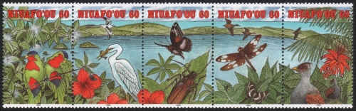 Niuafo'ou-Insel 1993 - Mi-Nr. 250-254 ** - MNH - Fauna & Flora