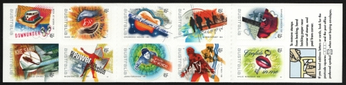 Australien 2001 - Mi-Nr. 2031-2040 ** - MNH - MH 138 - Australische Rockmusik
