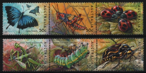 Australien 2003 - Mi-Nr. 2259-2264 A ** - MNH - Insekten / Insects