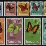 Tansania 1973 - Mi-Nr. 35-49 ** - MNH - Schmetterlinge / Butterflies (I)
