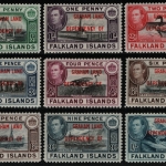 Falkland - Graham Land 1944 - Mi-Nr. A 1-8 & A 6 var. * - MH - König George VI