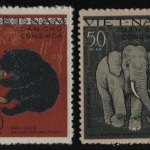Vietnam 1961 - Mi-Nr. 154-157 (*) - ohne Gummi verausgabt - Wildtiere (III)