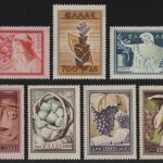 Griechenland 1953 - Mi-Nr. 596-602 ** - MNH - Landesprodukte (V)