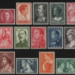 Griechenland 1957 - Mi-Nr. 654-667 ** - MNH - Königinnen & Könige (III)
