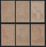 Frankreich 1954 - Mi-Nr. 1015-1020 ** - MNH - Persönlichkeiten (I)