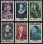 Frankreich 1955 - Mi-Nr. 1053-1058 ** - MNH - Persönlichkeiten (II)