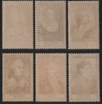 Frankreich 1955 - Mi-Nr. 1053-1058 ** - MNH - Persönlichkeiten (III)