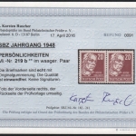 SBZ 1948 - Mi-Nr. 219 b ** - MNH - Paar - BPP Befund