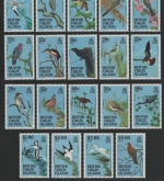 Jungferninseln 1985 - Mi-Nr. 500-518 I ** - MNH - Vögel / Birds (III)