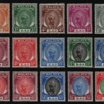 Malaya - Pahang 1950 - Mi-Nr. 43-63 ** - MNH - Freimarken / Definitives