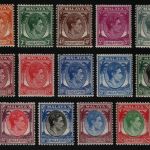 Singapur 1948 - Mi-Nr. 1-20 * - MH - gemischte Zähnung - mixed Perforation (II)