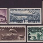 Russia / Sowjetunion 1931 - Mi-Nr. 397-401 C * - MH - Luftschiff / Airship (I)