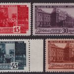 Russia / Sowjetunion 1941 - Mi-Nr. 821-824 ** - MNH - Leninmuseum (I)