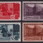 Russia / Sowjetunion 1941 - Mi-Nr. 821-824 ** - MNH - Leninmuseum (II)