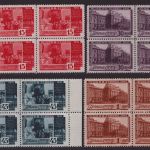 Russia / Sowjetunion 1941 - Mi-Nr. 821-824 ** - MNH - Viererblock - Leninmuseum