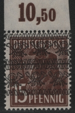 Bizone 1948 - Mi-Nr. 41 I DD P OR ndgz ** - MNH - BPP-Kurzbefund